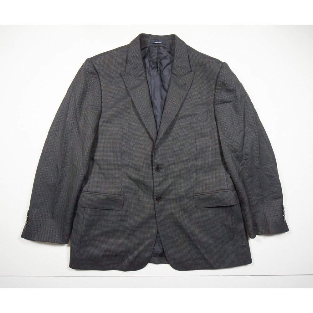 Versace Collection Jacket Mens 54 Blue Navy City Blazer Wool Suit Top Coat Adult